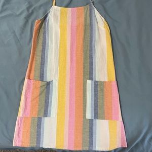 Rainbow striped billabong summer / beach dress!